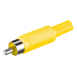 Connecteur RCA mâle Jaune